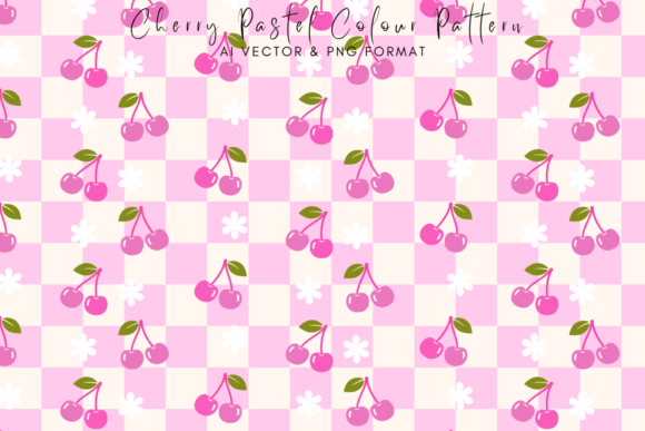 Add a Sweet and Playful Touch with the Cherry Kids Pattern Collection Seamless