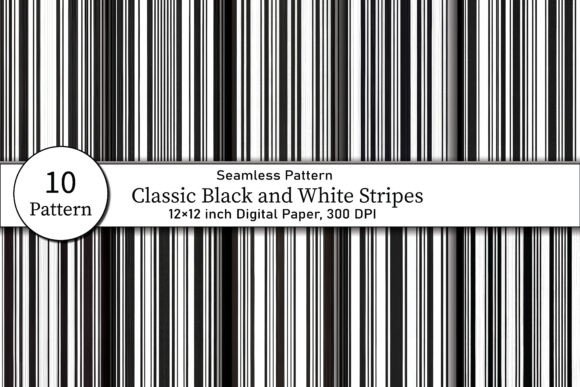 Classic Black and White Stripes