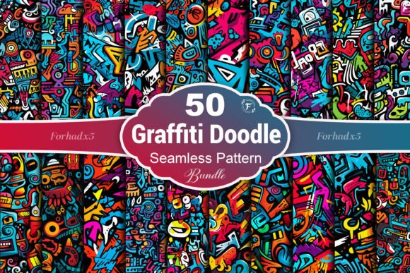 Colorful Graffiti Seamless Pattern: A Dynamic Tool for Modern Creative Expression