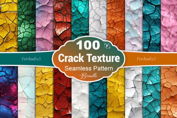 Crack Texture Seamless Pattern