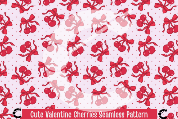 Enhancing Creativity with Cute Valentine Cherries Seamless Pattern for Modern Designers