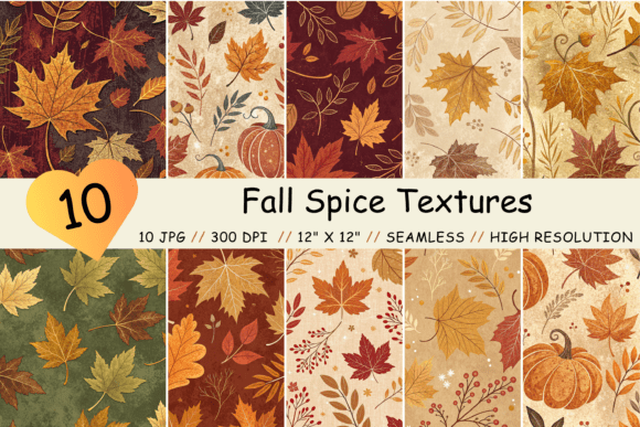 Fall Spice Textures Seamless Pattern: Creative Uses for Autumn Projects