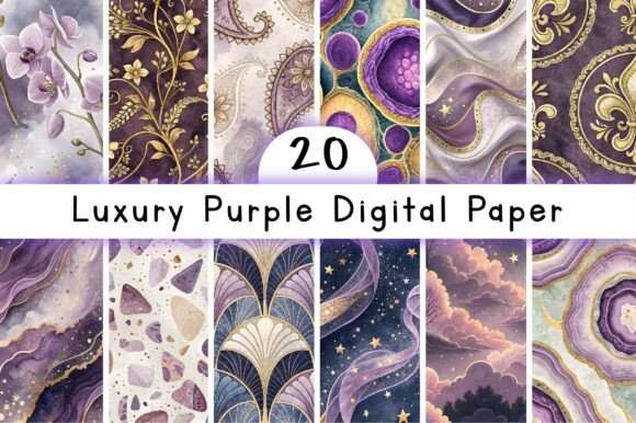 Luxury Purple Digital Paper: A Versatile Tool for Modern Creativity and Branding