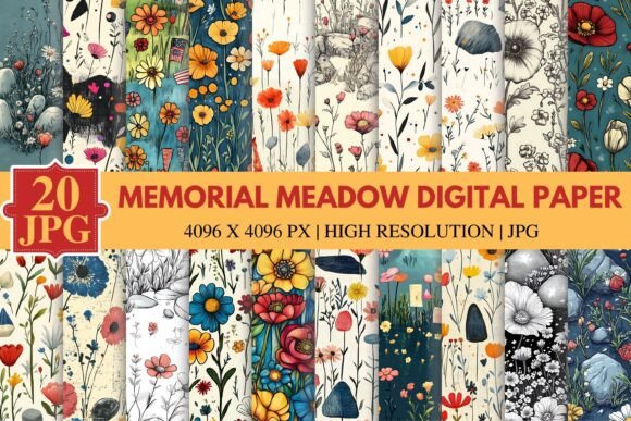 Memorial Meadow Digital Paper: A Creative Way to Honor and Remember