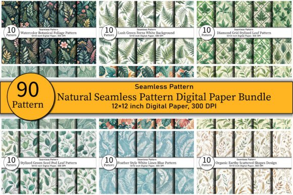 Natural Seamless Pattern Digital Paper