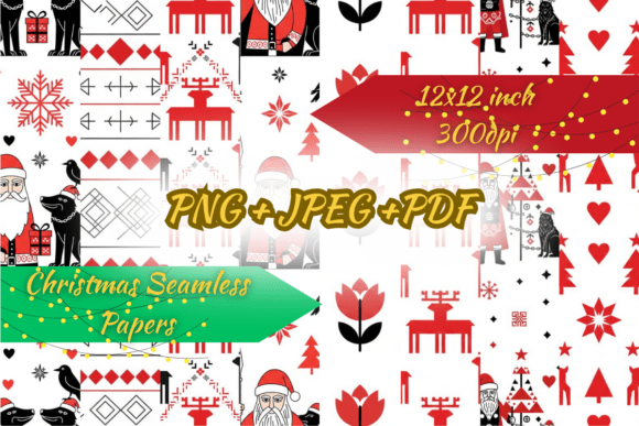 Scandinavian Christmas Seamless Paper