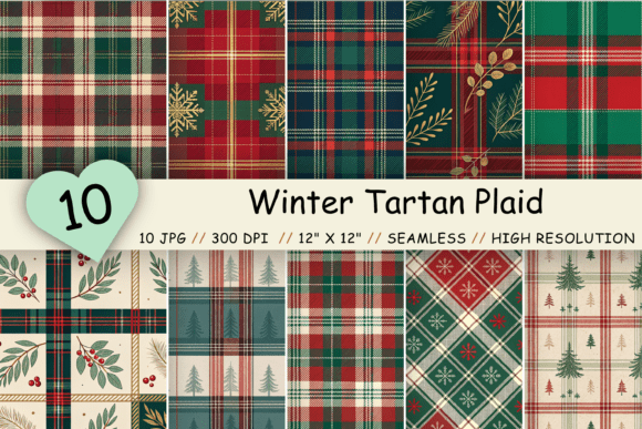 Tartan Plaid Digital Paper, Seamless: A Modern Twist on a Classic Design