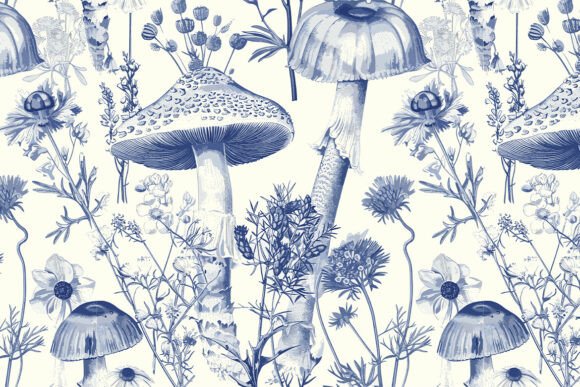 Toile De Jouy Pattern Vintage Kitchen 16: Elevating Design with Timeless Elegance